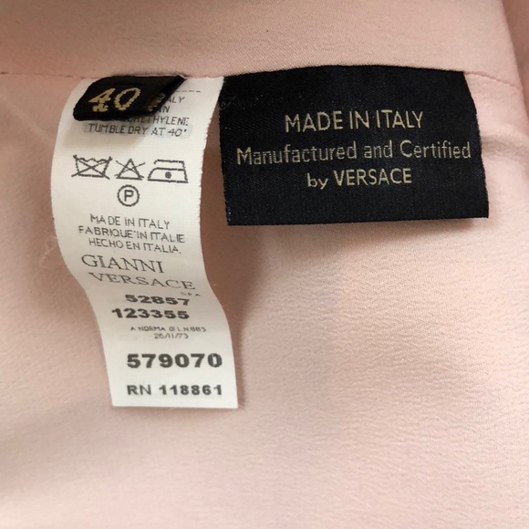 Gianni Versace Pink & Nude Floral Tank Silk Dress - Picture 7 of 8